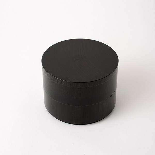 我戸幹男商店×AKOMEYA　欅のお弁当箱 黒 拭きうるし