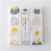 AKOMEYA オリジナル 日本製 かや生地ふきん　おにぎり イエロー