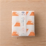 AKOMEYA オリジナル 日本製 かや生地ふきん　富士山　レッド