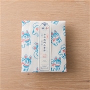 AKOMEYA オリジナル 日本製 かや生地ふきん　犬張り子　ブルー