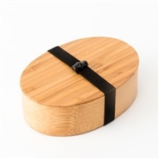 煤積層小判1段弁当箱　黒