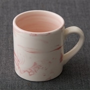 AKOMEYA 練り込み切立マグ　ピンク