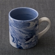 AKOMEYA 練り込み切立マグ　ネイビー