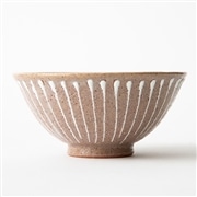 美濃文山 一珍トクサ茶碗　白