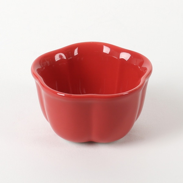 梅　珍味入れ　赤