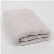 アコメヤオリジナル ふわふわふっくら甘撚タオル バスタオル　ライトグレー