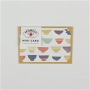 AKOMEYA ミニカード 吉祥文様 お茶碗柄