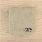 ふんわり綿麻４重ガーゼのハンカチ　ベージュ