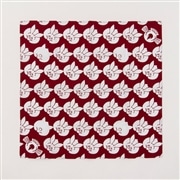 AKOMEYA オリジナル むす美　真向き兎風呂敷　小豆色