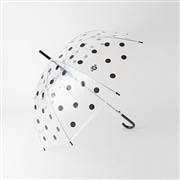 AKOMEYA ドット 傘　福良雀　ブラック 黒