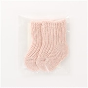 天衣無縫　ボタニカルダイ ベビーリブソックス　7～9cm　ピンク