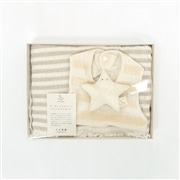 天衣無縫　スラブガーゼ　フェイスタオル&スタイ　ほしセット　グリーン