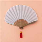 西川庄六商店×昇苑クミヒモ　扇子　アマイロ