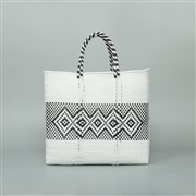 メルカドバッグ DIAMOND LINE M　ホワイト