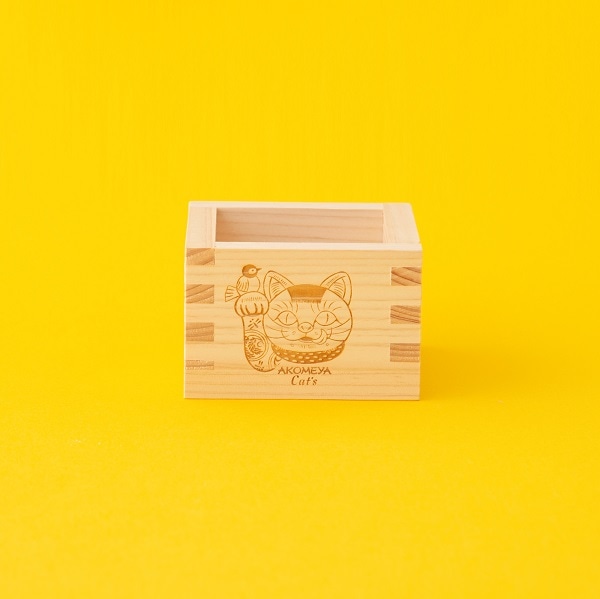 【2/15発売】AKOMEYA Cat's　一合枡　金