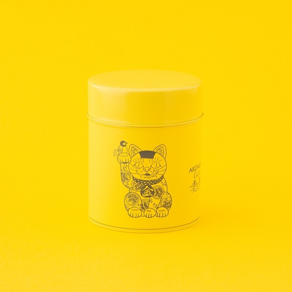 【2/15発売】AKOMEYA Cat's　ブリキ缶　金　グレー