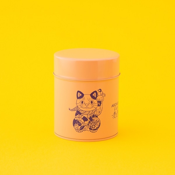 【2/15発売】AKOMEYA Cat's　ブリキ缶　招　パープル