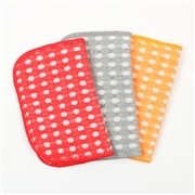 AKOMEYA　泡立ちクロススポンジ3枚セット（レッド・グレー・オレンジ）