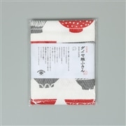 AKOMEYA　ダイヤ織ふきん　茶碗　レッド