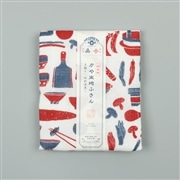 かや生地ふきん 道具野菜　レッド