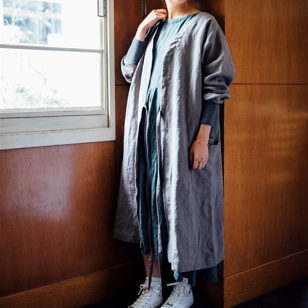 kapoc×AKOMEYA TOKYO　割烹着　グレー