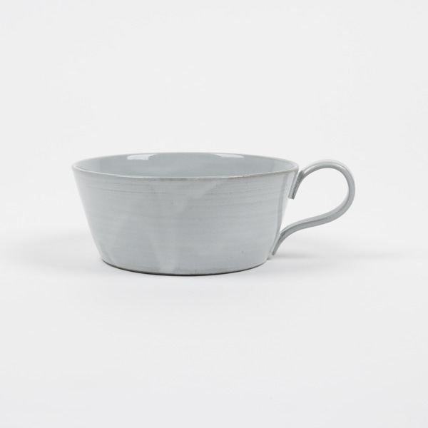 笠間焼 向山窯スープカップ　ホワイト