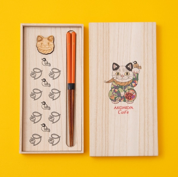 【2/15発売】AKOMEYA Cat's　箸セット　招
