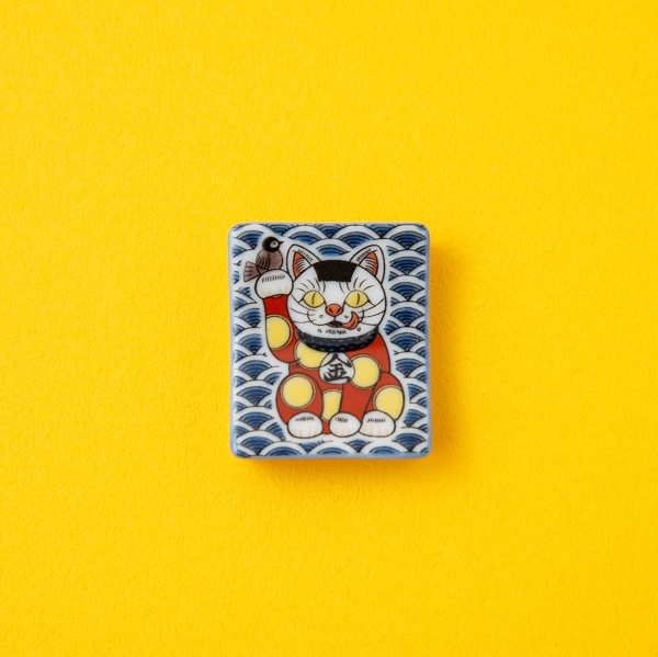 【2/15発売】AKOMEYA Cat's　九谷焼　箸置　金