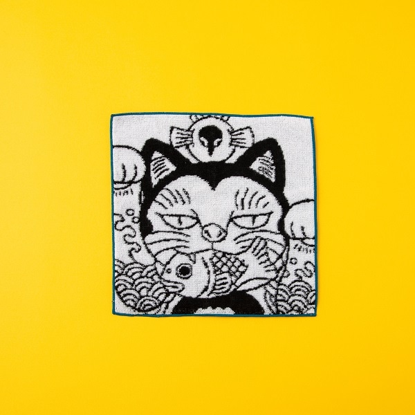 【2/15発売】AKOMEYA Cat's　ミニタオル　福　顔