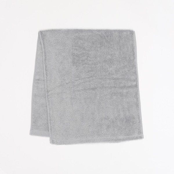 ふわふわ極甘フェイスタオル　ライトグレー