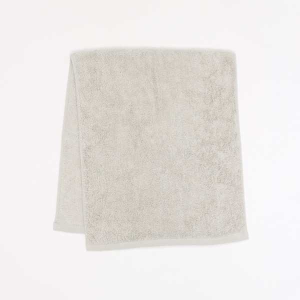 もっちりパイルフェイスタオル　グレージュ