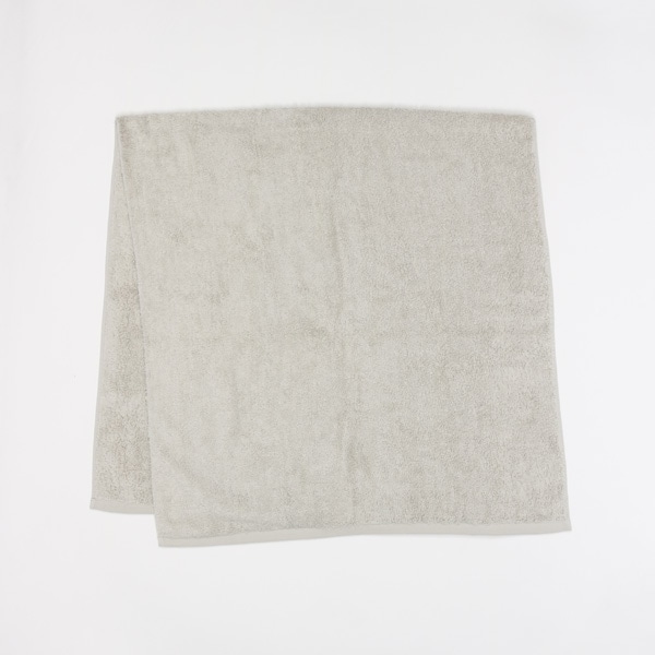 もっちりパイルバスタオル　グレージュ