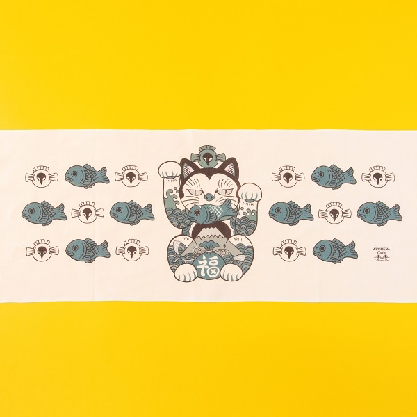 【2/15発売】AKOMEYA Cat's　手ぬぐい　福