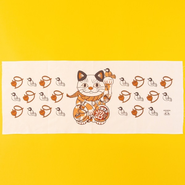 【2/15発売】AKOMEYA Cat's　手ぬぐい　招