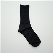 hakne メリノウールリブソックス　チャコール