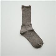 hakne メリノウールリブソックス　オートミール