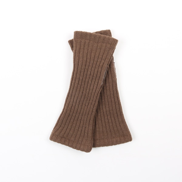 SUNAYAMA×AKOMEYA TOKYO　シルクダブルフェイスアームウォーマー　ブラウン