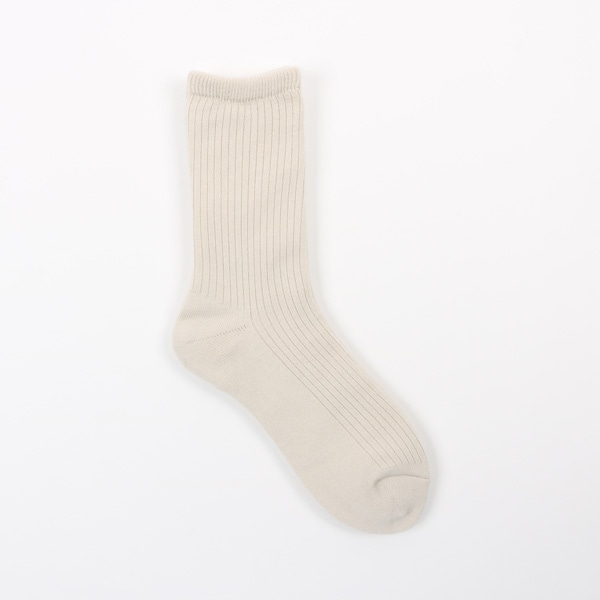 SUNAYAMA×AKOMEYA TOKYO　シルクダブルフェイスソックス　ベージュ