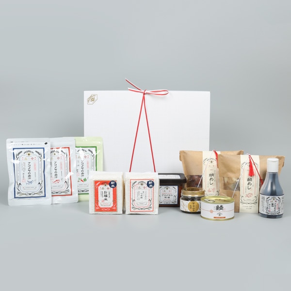 AKOMEYAのお米を楽しむおすすめセット（ギフトボックスLサイズ付）オンラインショップ限定-贈りものに