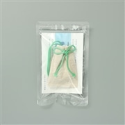 山田松香木店 かやり香 夕涼み 麻巾着 グリーン