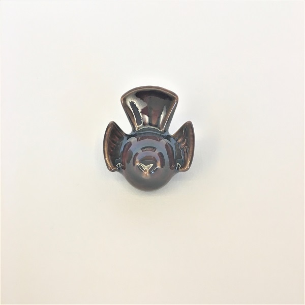 福良雀　箸置　飴茶