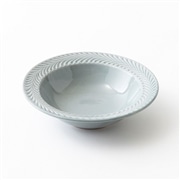 翔芳窯　リムボウル　17.5cm　グレー