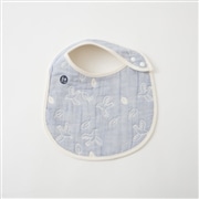 OVLOV ベビー　スタイ6重ガーゼ　ピースNEW　ライトブルー