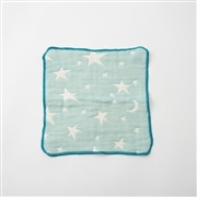 OVLOV ベビー　ハンカチ6重ガーゼ　スタームーン　ミントグリーン