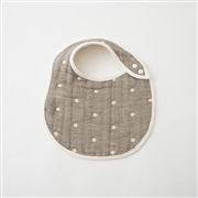 OVLOV ベビー　スタイ6重ガーゼ　ナイトスカイ　グレージュ