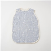 OVLOV ベビー　スリーパー6重ガーゼ　ピースNEW　ライトブルー