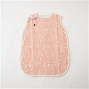 OVLOV ベビー　スリーパー6重ガーゼ　ピースNEW　ライトピンク