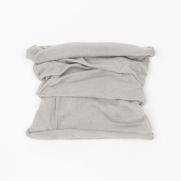 絹屋　極暖　ネックウォーマー　銀色