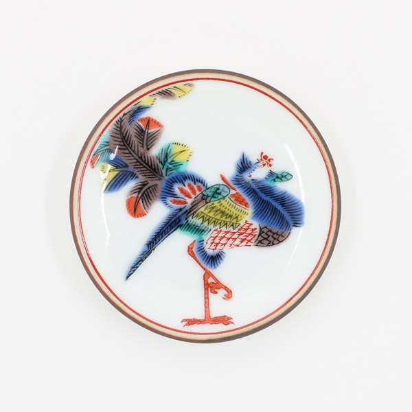 九谷焼 姫皿名品 古九谷色絵鳳凰文