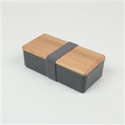木蓋のお弁当箱 チャコールグレー